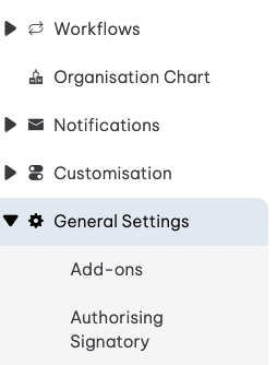 General Settings
